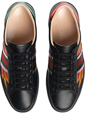 Gucci Ace 'Flames Hitam' 440724-A38Q0-1065 Lookbook Gucci Ace 'Flames Hitam' 440724-A38Q0-1065
