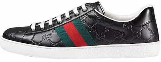 Gucci Ace 'Black Logo' 386750-CWCG0-1070 Gucci Ace 'Black Logo' 386750-CWCG0-1070