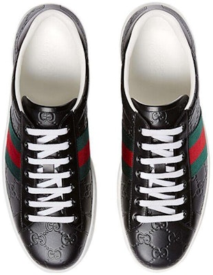 구찌 에이스 블랙 로고 (Gucci Ace Black Logo) 386750-CWCG0-1070 Lookbook 구찌 에이스 블랙 로고 (Gucci Ace Black Logo) 386750-CWCG0-1070