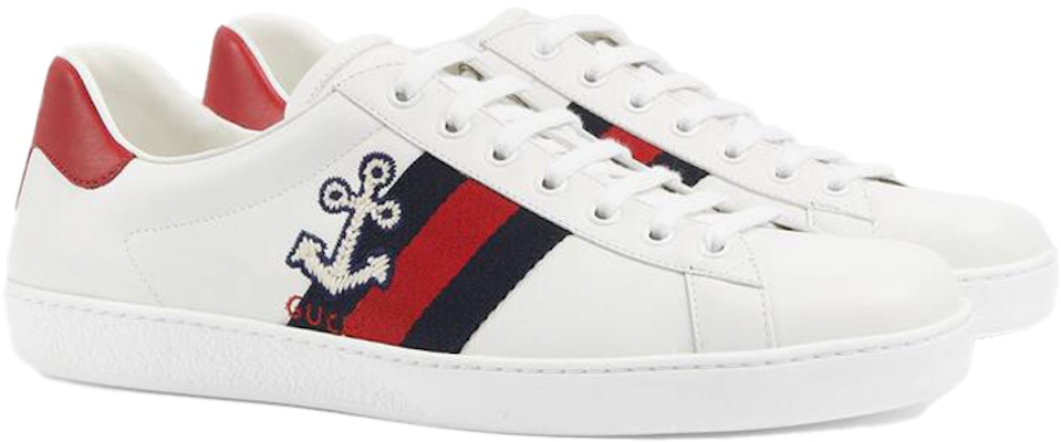 GUCCI古馳 ACE 花植物刺繡 休閒板鞋 男式 白紅 Order GUCCI古馳 ACE 花植物刺繡 休閒板鞋 男式 白紅