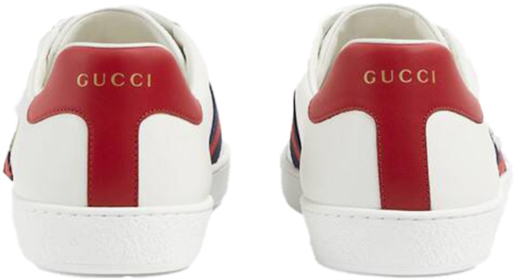 GUCCI古馳 ACE 花植物刺繡 休閒板鞋 男式 白紅 Shop GUCCI古馳 ACE 花植物刺繡 休閒板鞋 男式 白紅