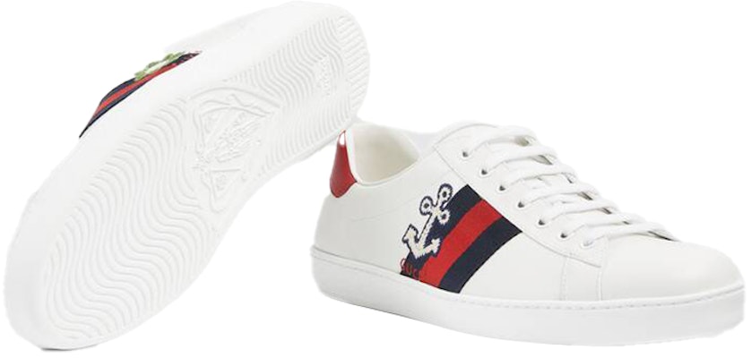 GUCCI古馳 ACE 花植物刺繡 休閒板鞋 男式 白紅 Purchase GUCCI古馳 ACE 花植物刺繡 休閒板鞋 男式 白紅