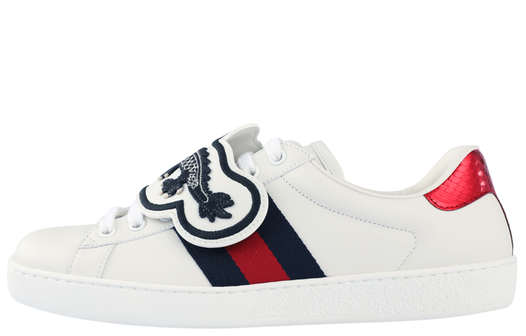 Buy Gucci Ace 'Motif Bunga Ular Garis' 478191-DOPH0-9070