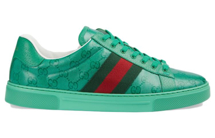 Order Gucci Ace 'GG Crystal Canvas - Hijau' 760775-FACRF-3751