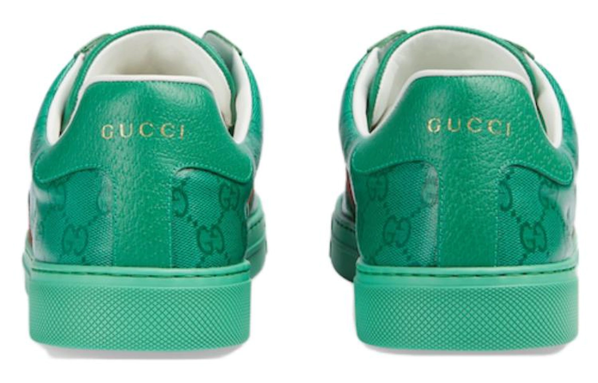 Gucci Ace 'GG Crystal Canvas - Green'