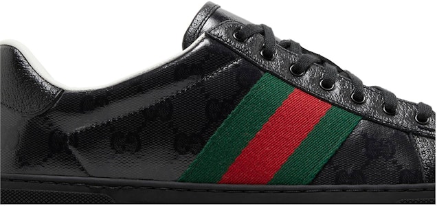 グッチ Ace GGクリスタル キャンバス (ブラック) 760775-FACRF-1163 Order グッチ Ace GGクリスタル キャンバス (ブラック) 760775-FACRF-1163