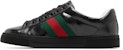 Gucci Ace 'GG Crystal Canvas - Hitam' 760775-FACRF-1163