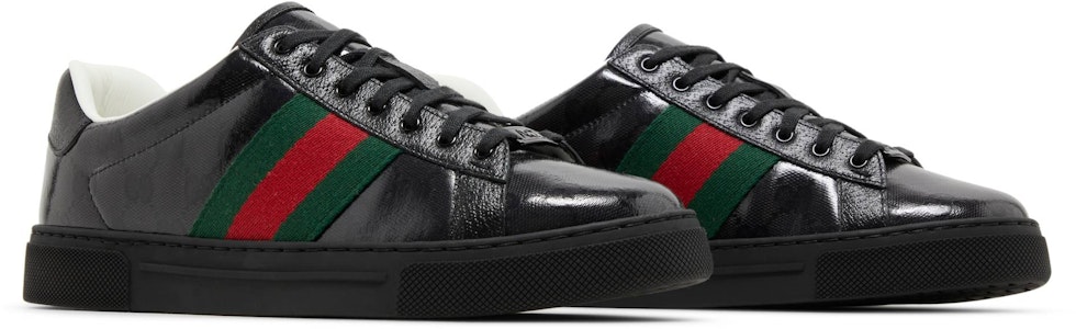 グッチ Ace GGクリスタル キャンバス (ブラック) 760775-FACRF-1163 Cheap グッチ Ace GGクリスタル キャンバス (ブラック) 760775-FACRF-1163