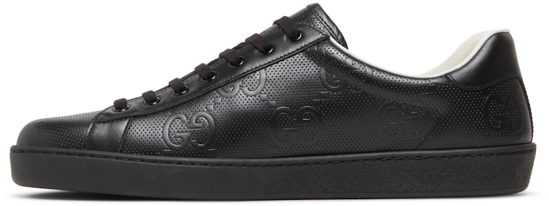 Gucci Ace 'GG Grabado - Negro' 625787-1XK10-1000 Lookbook Gucci Ace 'GG Grabado - Negro' 625787-1XK10-1000