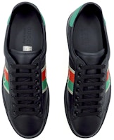 GUCCI古馳 ACE Interlocking G 簡約休閒 時尚板鞋 男款 黑色 Lookbook GUCCI古馳 ACE Interlocking G 簡約休閒 時尚板鞋 男款 黑色