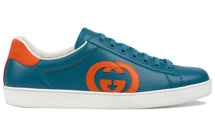 Order Gucci Ace 'Interlocking G - Biru Jingga' 625783 1XG70 4460