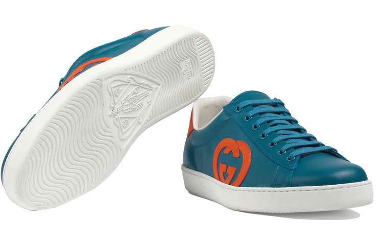 Gucci Ace 'Interlocking G - Blue Orange' 圖 6