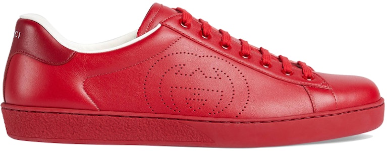 Gucci Ace 'Interlocking G - Merah Hibiscus' 599147-AYO70-6463 Order Gucci Ace 'Interlocking G - Merah Hibiscus' 599147-AYO70-6463