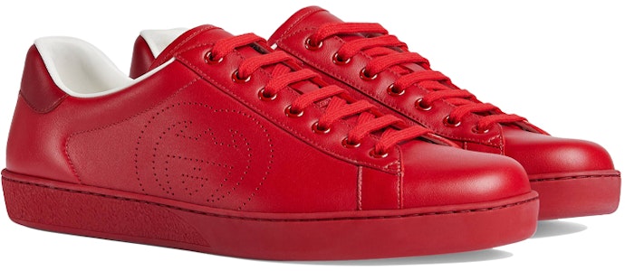 Gucci Ace 'Interlocking G - Merah Hibiscus' 599147-AYO70-6463 Lookbook Gucci Ace 'Interlocking G - Merah Hibiscus' 599147-AYO70-6463