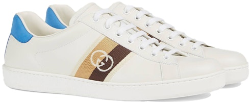 Gucci Ace 'G Bertaut - Putih Biru' 650992-1XGM0-9061 Lookbook Gucci Ace 'G Bertaut - Putih Biru' 650992-1XGM0-9061