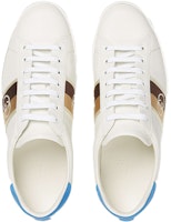 Gucci Ace 'G Bertaut - Putih Biru' 650992-1XGM0-9061 Shop Gucci Ace 'G Bertaut - Putih Biru' 650992-1XGM0-9061