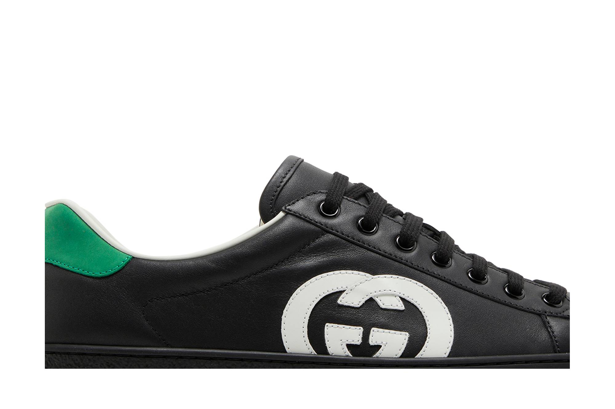 Order GUCCI古馳 ACE 互扣式雙G運動 時尚板鞋 男款 黑色