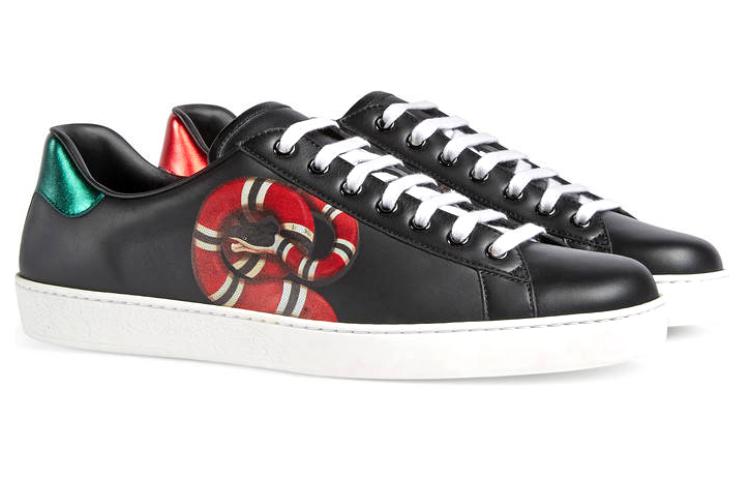 Order Gucci Ace 'Kingsnake' Kasut Lelaki ‎501309-0IF10-1182