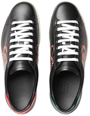 Gucci Ace 'Kingsnake' Kasut Lelaki 501309-0IF10-1182 Lookbook Gucci Ace 'Kingsnake' Kasut Lelaki 501309-0IF10-1182