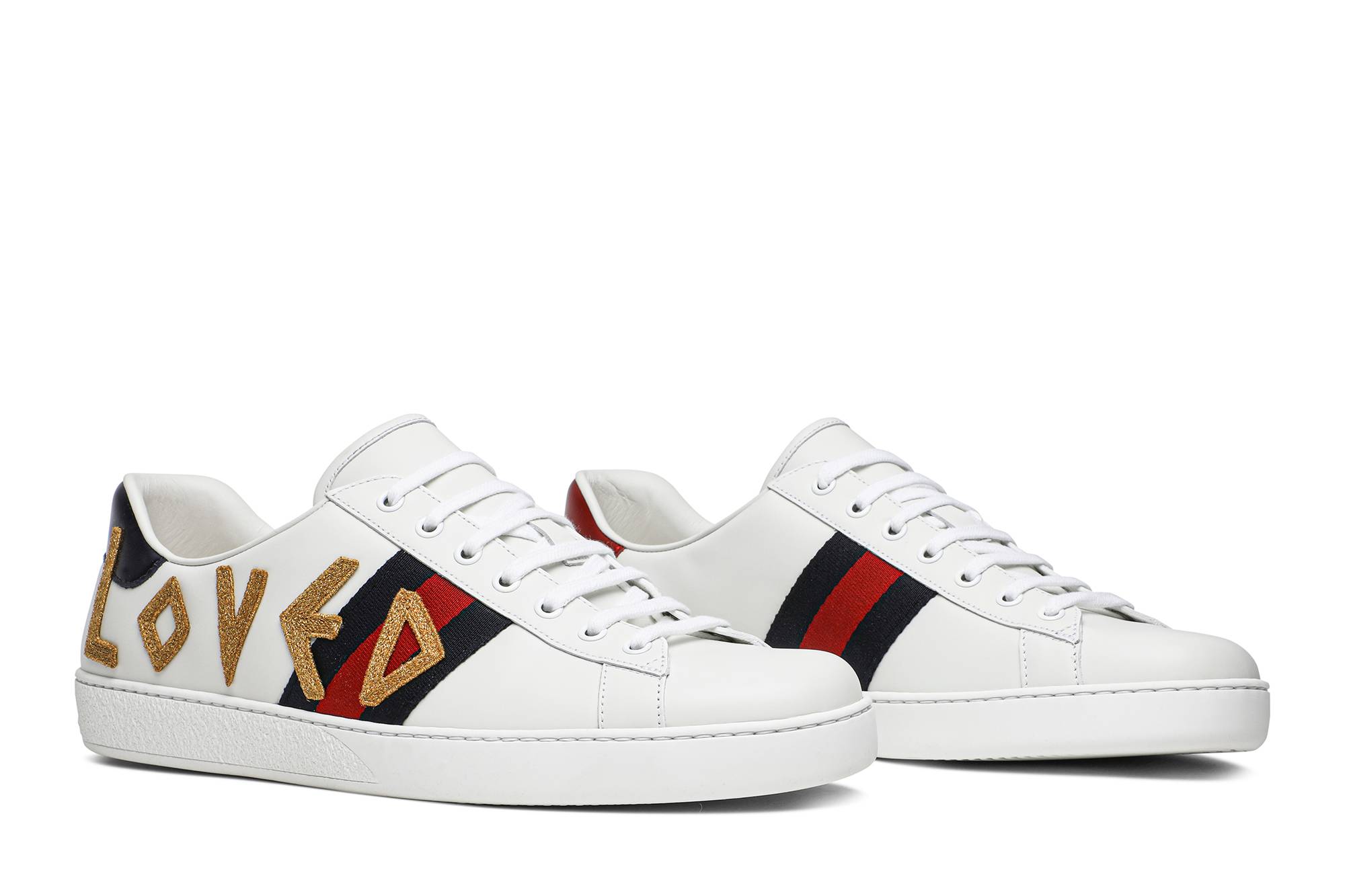 Cheap 古驰 Ace 'Loved' 运动鞋 497090-DOPE0-9095