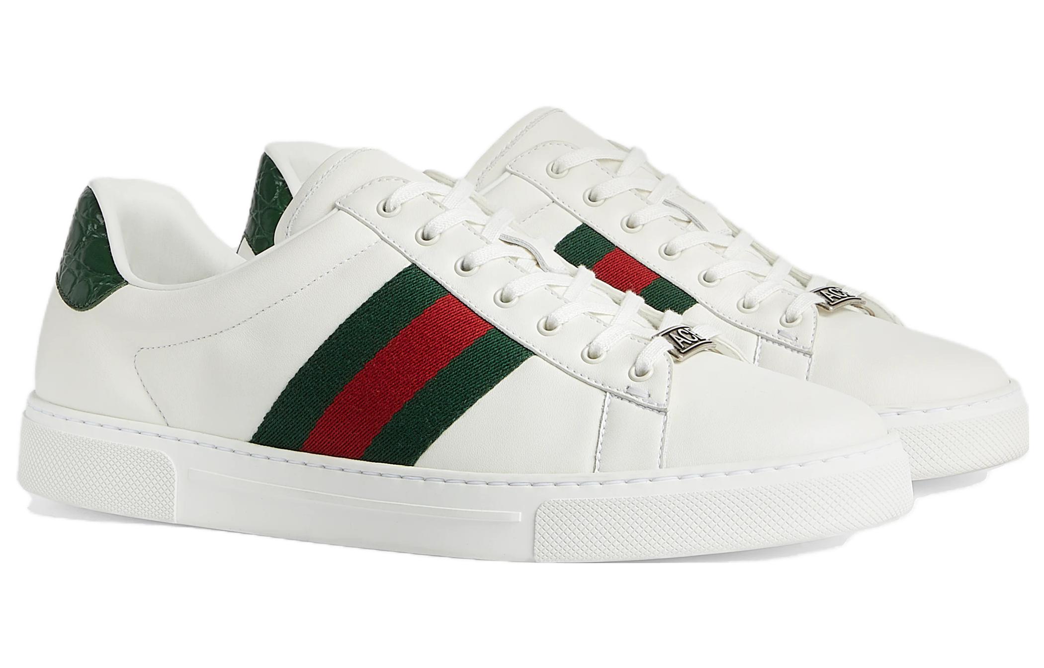 Order グッチ エース 白緑赤 (Gucci Ēsu Shiro Midori Aka) 757892-AACAG-9055