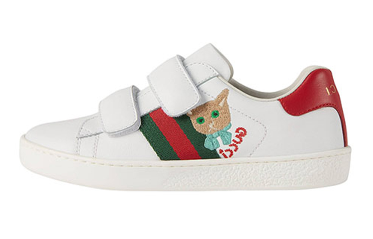 Buy Sepatu Gucci Ace Bordir Kucing 'Putih Merah' 665430-CPWB0-9082