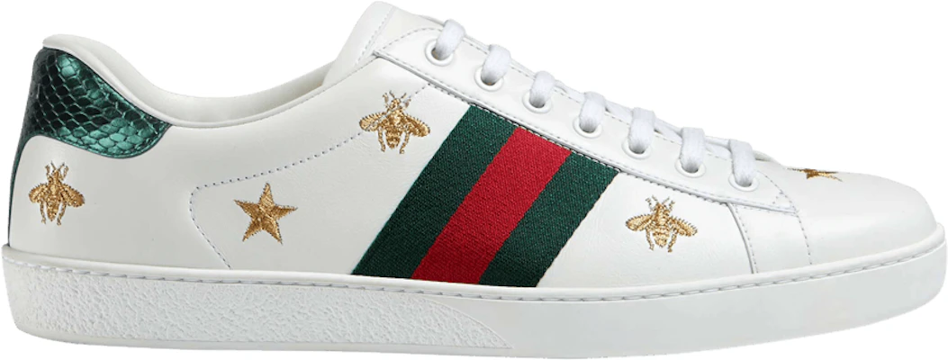 Gucci Ace Bordir 'Lebah dan Bintang' 386750-02JQ0-9073 Buy Gucci Ace Bordir 'Lebah dan Bintang' 386750-02JQ0-9073