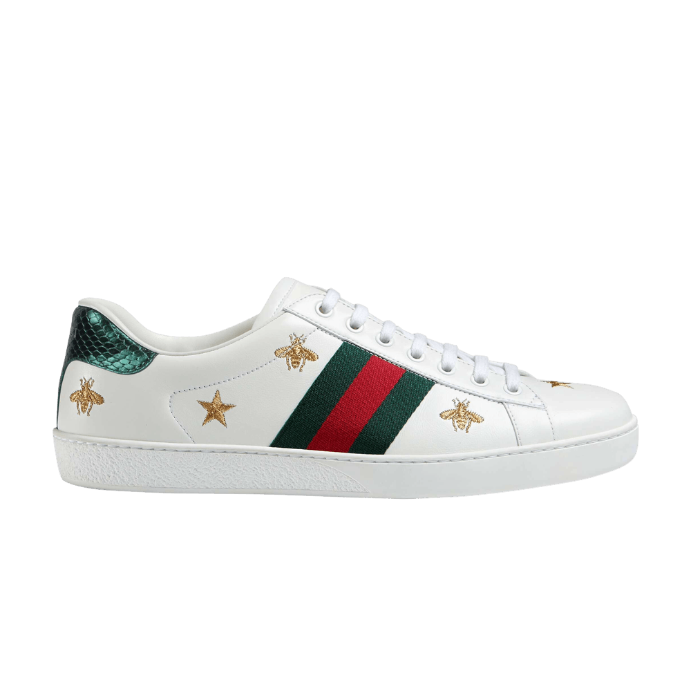 Gucci Ace Embroidered 'Bees and Stars' 386750-02JQ0-9073