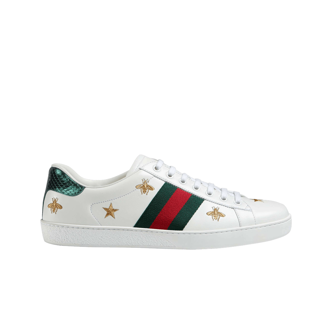 Gucci Ace Embroidered 'Bees and Stars' 386750-02JQ0-9073