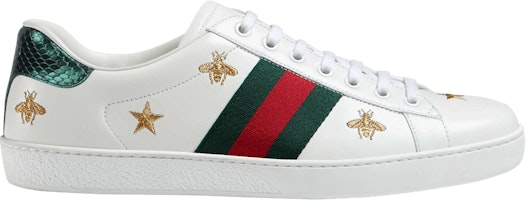 Gucci Ace Embroidered 'Bees and Stars' 386750-02JQ0-9073 Gucci Ace Embroidered 'Bees and Stars' 386750-02JQ0-9073