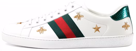 Gucci Ace Embroidered 'Bees and Stars' 386750-A38F0-9073 Gucci Ace Embroidered 'Bees and Stars' 386750-A38F0-9073