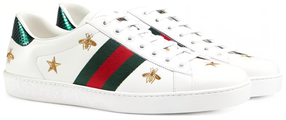 Gucci Ace 刺绣“蜜蜂与星星” 386750-A38F0-9073 Lookbook Gucci Ace 刺绣“蜜蜂与星星” 386750-A38F0-9073