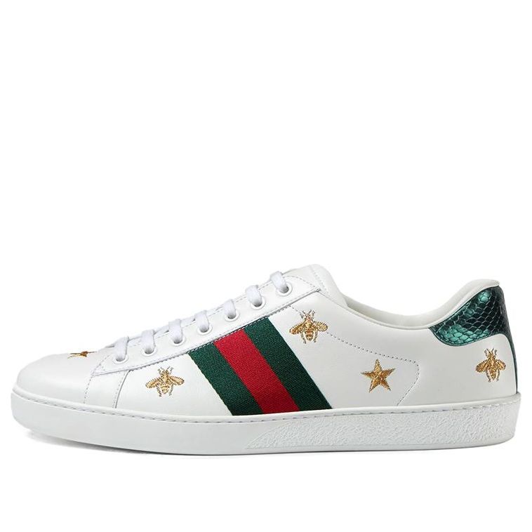 Gucci Ace Embroidered 'Bees and Stars' 386750 02JQ0 9073