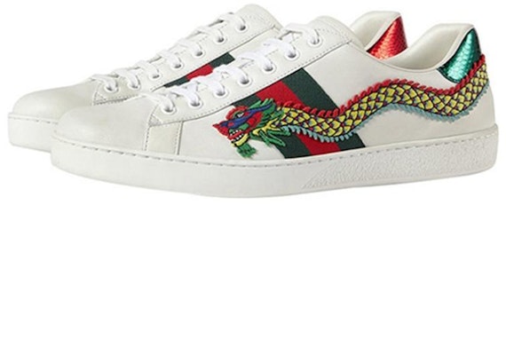 Gucci Ace Embroidered 'Dragon' 473764-A38G0-9064 Lookbook Gucci Ace Embroidered 'Dragon' 473764-A38G0-9064