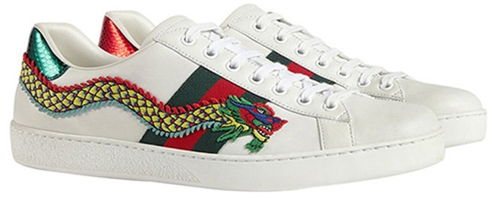 Gucci Ace Embroidered 'Dragon' 473764-A38G0-9064 Shop Gucci Ace Embroidered 'Dragon' 473764-A38G0-9064