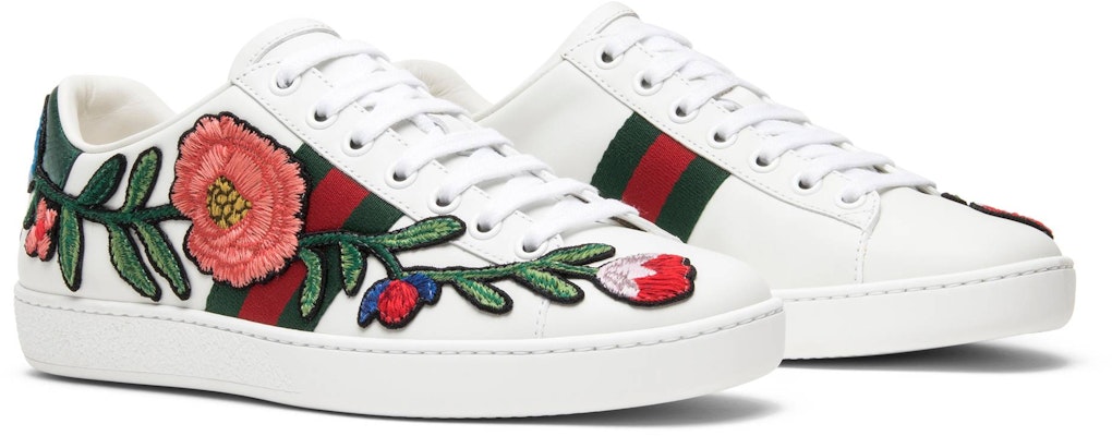 Women Gucci Ace Embroidered Floral 431917 A38G0 9064 431917