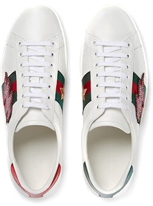 グッチ エース 刺繍入り「稲妻」スニーカー 433738-A38G0-9064 Lookbook グッチ エース 刺繍入り「稲妻」スニーカー 433738-A38G0-9064