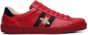 Gucci Ace Sulaman 'Lebah Merah' 429446-A38G0-6459