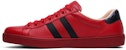 Gucci Ace Sulaman 'Lebah Merah' 429446-A38G0-6459