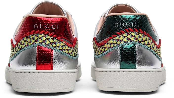 Gucci Ace Embroidered 'Silver Dragon' 473765-DMKE0-8169 Details for Gucci Ace Embroidered 'Silver Dragon' 473765-DMKE0-8169