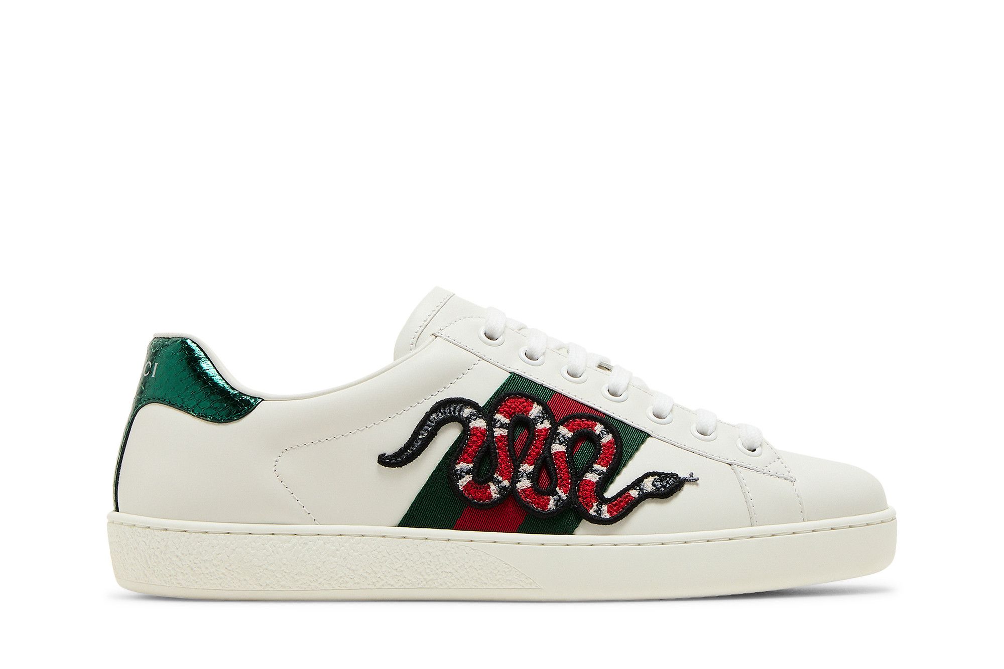 Gucci Ace Embroidered 'Snake' 456230 02JP0 9064
