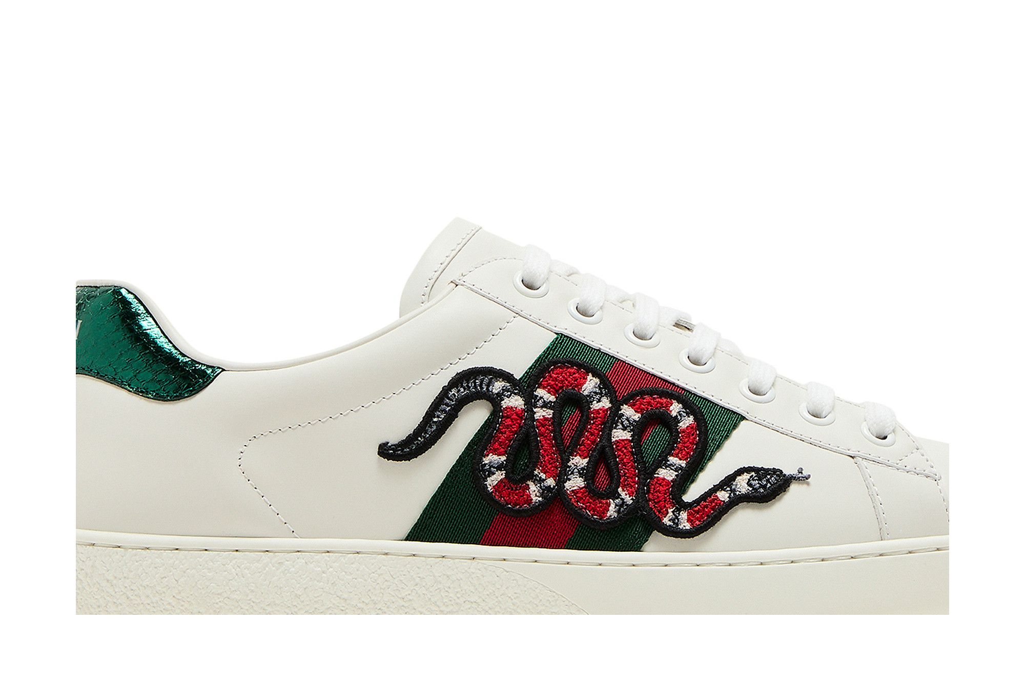 Order Gucci Ace Geborduurde ''Slang'' Sneakers 456230 02JP0 9064