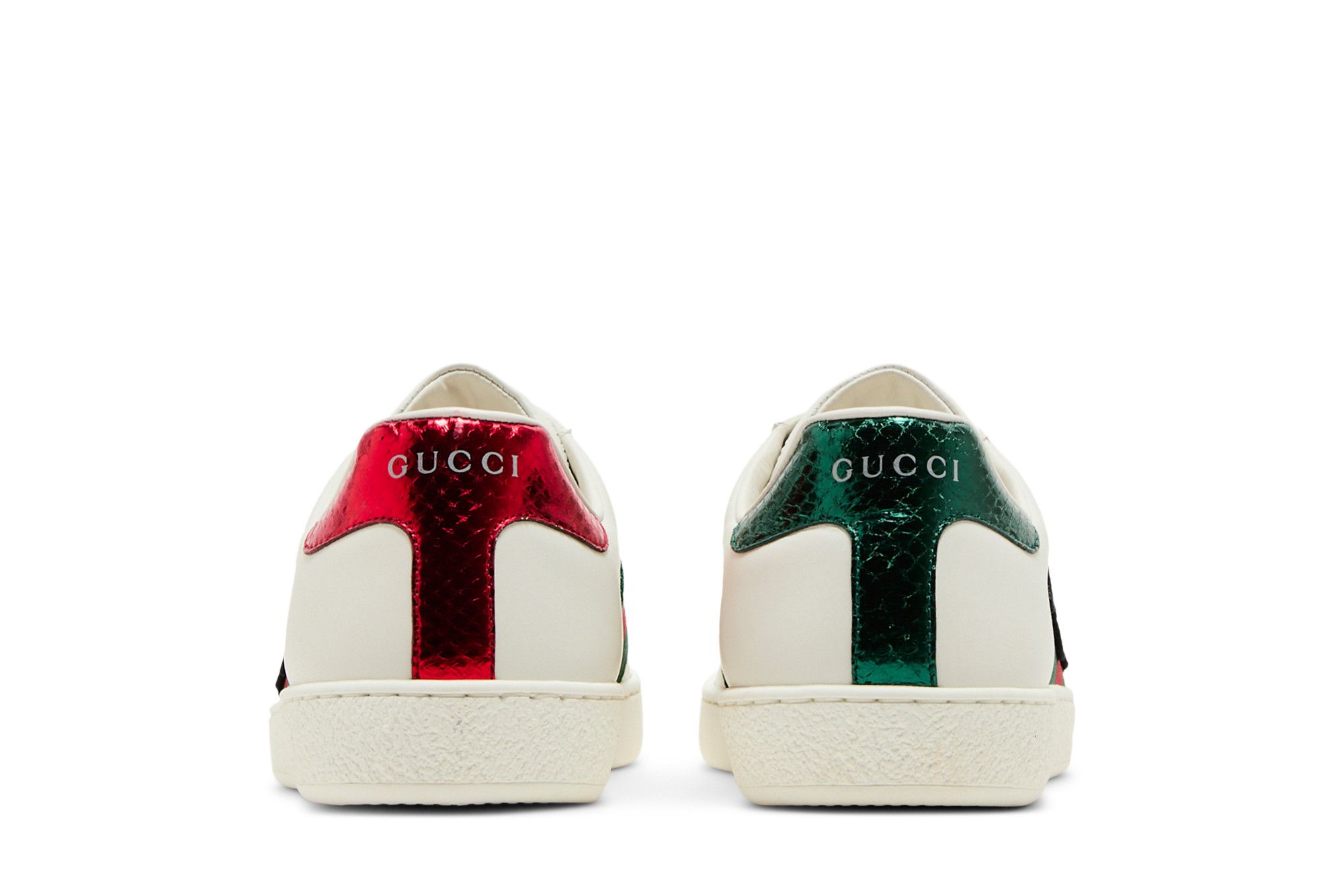 Details for Gucci Ace Geborduurde ''Slang'' Sneakers 456230 02JP0 9064