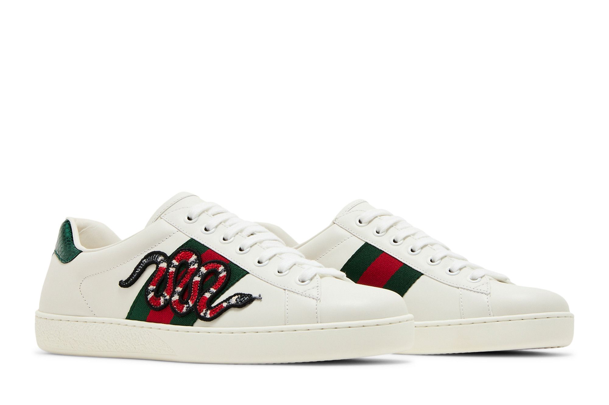 Cheap Gucci Ace Geborduurde ''Slang'' Sneakers 456230 02JP0 9064
