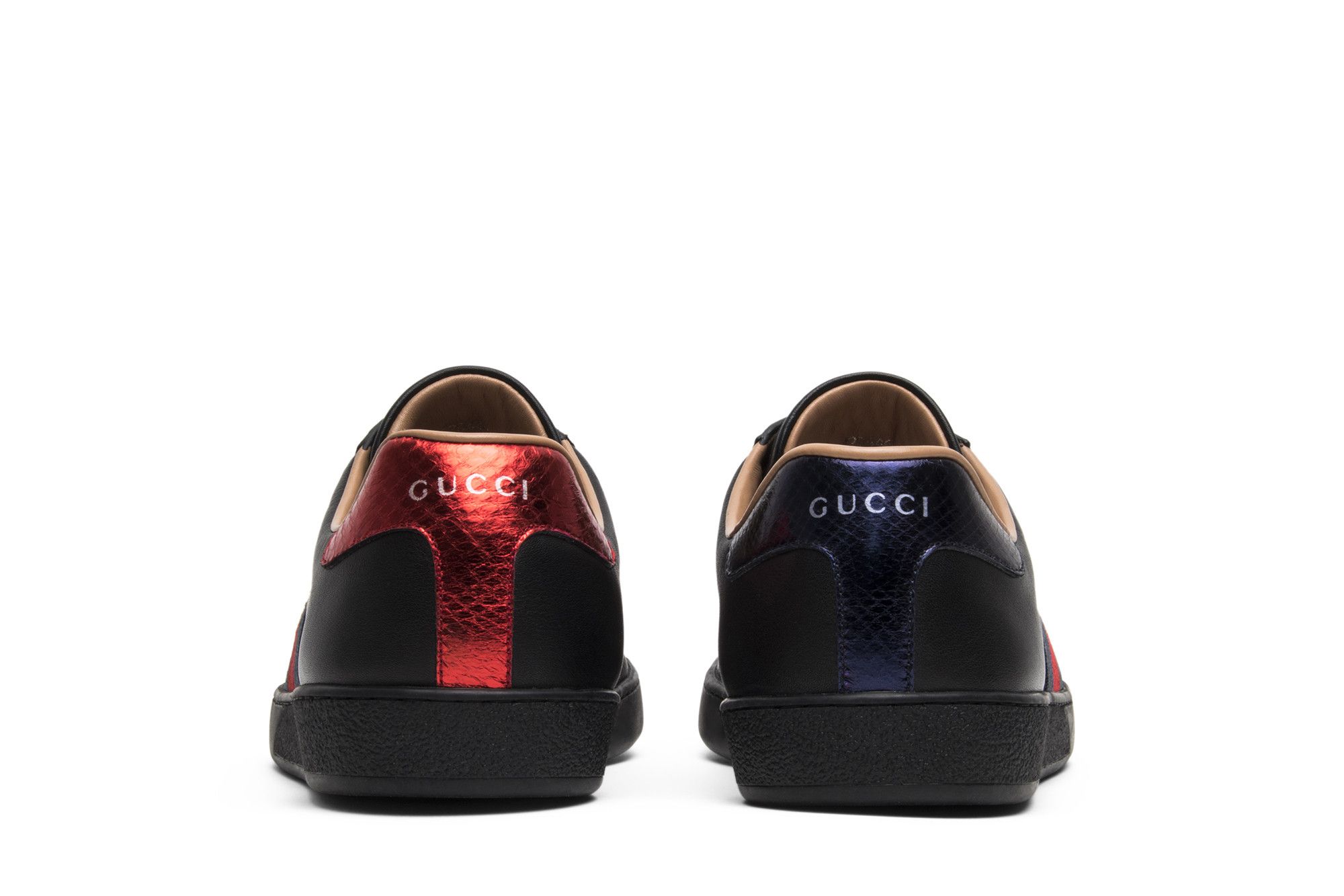 Details for Gucci Ace Geborduurd Zwart Met ''Black Bee'' Achterkant 429446 A38G0 1284