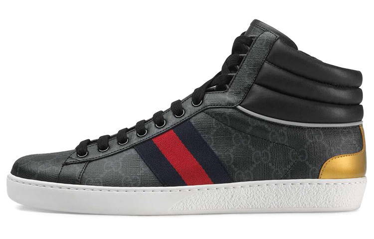 Gucci Ace GG High Top 'Black' 555197-92T20-1140