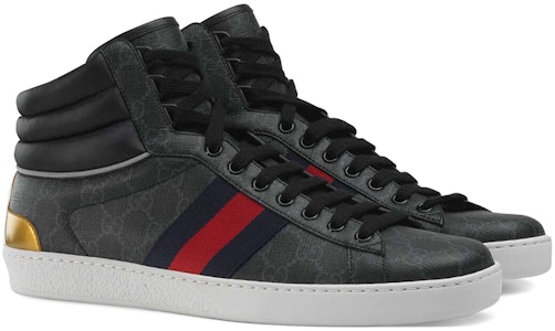 Gucci Ace GG Tinggi 'Hitam' 555197-92T20-1140 Order Gucci Ace GG Tinggi 'Hitam' 555197-92T20-1140