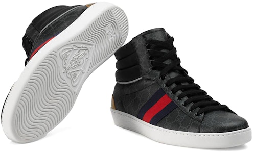 Gucci Ace GG Tinggi 'Hitam' 555197-92T20-1140 Purchase Gucci Ace GG Tinggi 'Hitam' 555197-92T20-1140