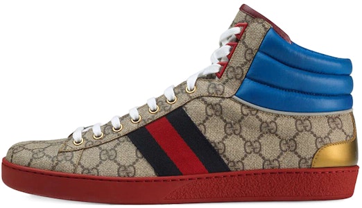 Gucci Ace GG High Top 'Biru Beige' 555144-92T20-9794 Buy Gucci Ace GG High Top 'Biru Beige' 555144-92T20-9794