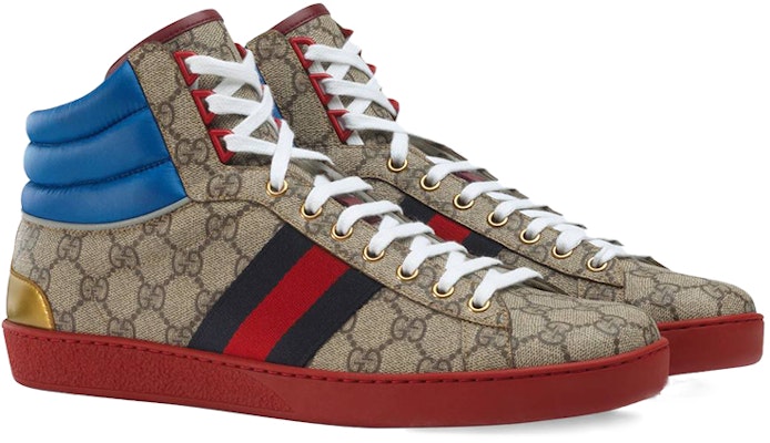 구찌 에이스 GG 하이탑 '블루 베이지' 555144-92T20-9794 Order 구찌 에이스 GG 하이탑 '블루 베이지' 555144-92T20-9794